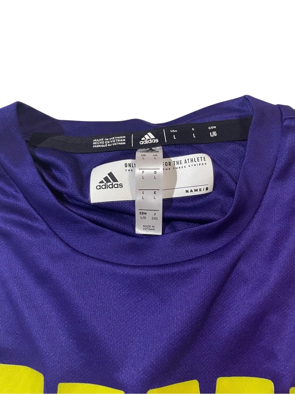 Adidas Mens L Graphic Motivational Gym T Shirts Lot Of 2 Purple Neon Pink - Picture 6 of 13